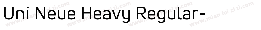Uni Neue Heavy Regular字体转换